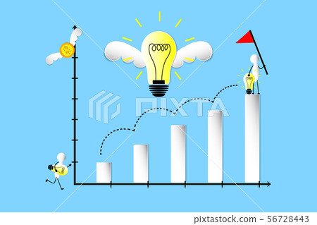 graph idea and thinking concept 56728443