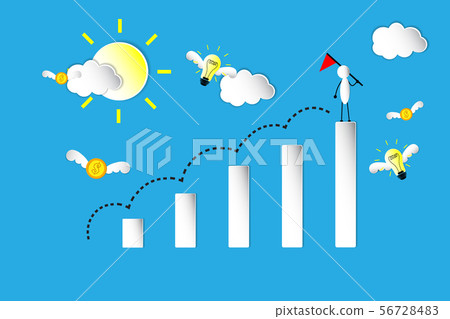 graph idea and thinking concept 56728483