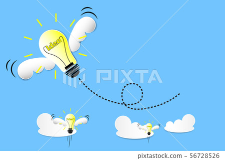 lamp in idea and leader concept lamp in idea and leader concept 56728526