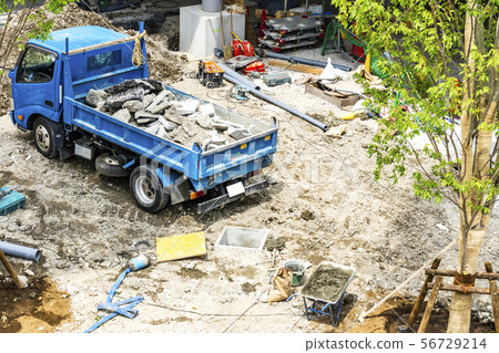 Construction site Demolition work 56729214