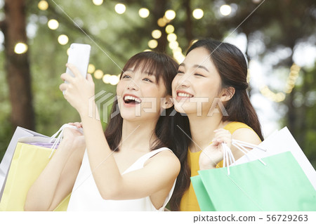 Women Shopping Women Shopping 56729263