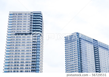 Urban landscape with tower apartment 56729531