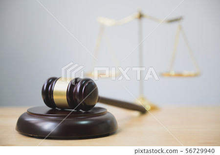Law and justice, legality concept, Judge gavel 56729940