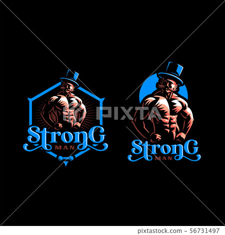 Vintage strong man. 56731497