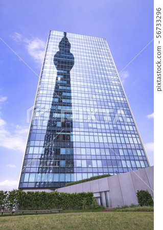 Reflection from Tokyo Sky Tree Dome Garden 56733296