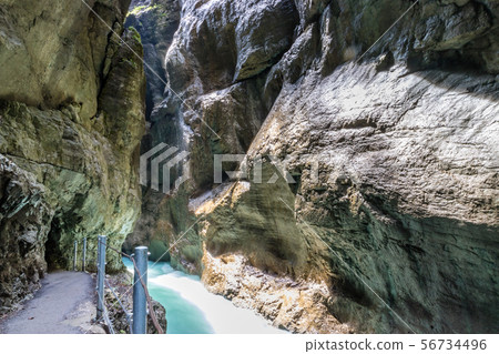 The fascinating Partnach Gorge in Germany 56734496