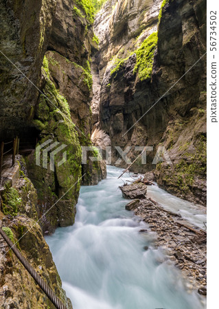 The fascinating Partnach Gorge in Germany 56734502