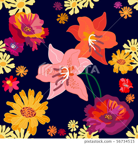 Autumn garden color palette. 56734515
