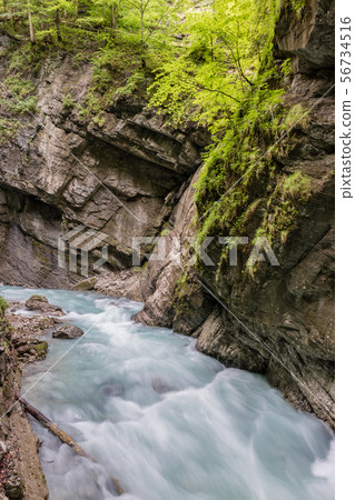The fascinating Partnach Gorge in Germany 56734516