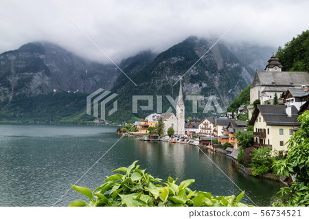Hallstatt small town as postcard view Hallstatt small town as postcard view 56734521