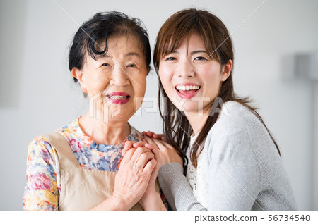 Mother and daughter Mother and daughter 56734540