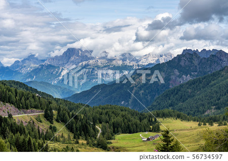 Views of the Val di Fassa, Trento, Trentino Alto Adige, Italy Views of the Val di Fassa, Trento, Trentino Alto Adige, Italy 56734597