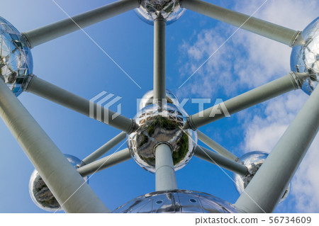 Brussels capital and its world expo Atonium 56734609