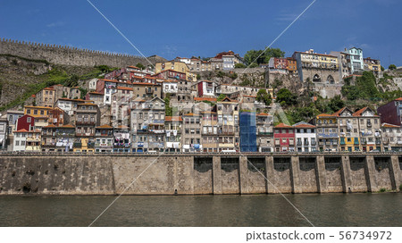 Portugal , Porto,the embankment of Duero river Portugal , Porto,the embankment of Duero river 56734972