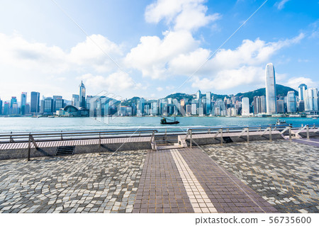 Beautiful architecture building exterior cityscape of hong kong city skyline Beautiful architecture building exterior cityscape of hong kong city skyline 56735600