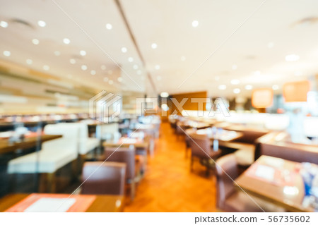Abstract blur and defocused breakfast buffet in hotel restaurant and coffee shop cafe interior Abstract blur and defocused breakfast buffet in hotel restaurant and coffee shop cafe interior 56735602