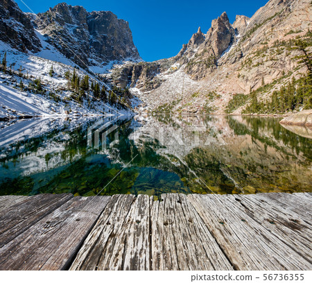 Emerald Lake, Rocky Mountains, Colorado, USA. 56736355