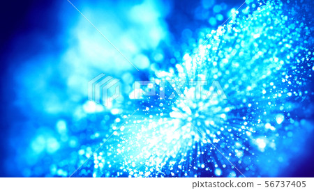 3d rendering of abstract blue background with glowing particles like micro world science fiction 56737405