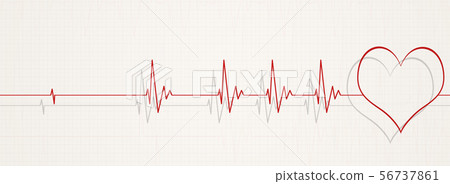 back to life ecg heart beats illustration 56737861