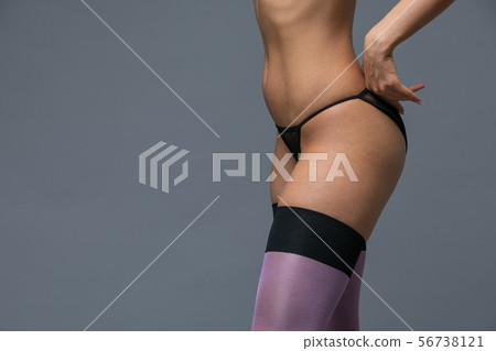 Girl Who Pulls The Hands violet Stockings 56738121