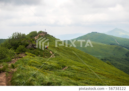 Panorama of Bieszczady mountains in Poland Panorama of Bieszczady mountains in Poland 56738122