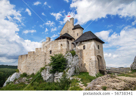 Bobolice medieval castle in Silesia, Poland 56738341