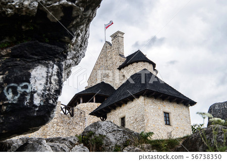 Bobolice medieval castle in Silesia, Poland 56738350