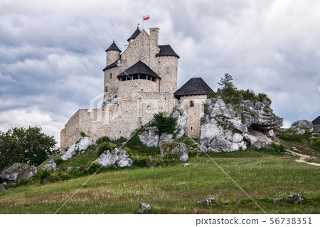 Bobolice medieval castle in Silesia, Poland Bobolice medieval castle in Silesia, Poland 56738351