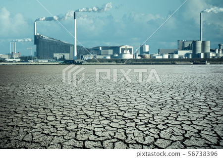 City after the effects of global warming  56738396