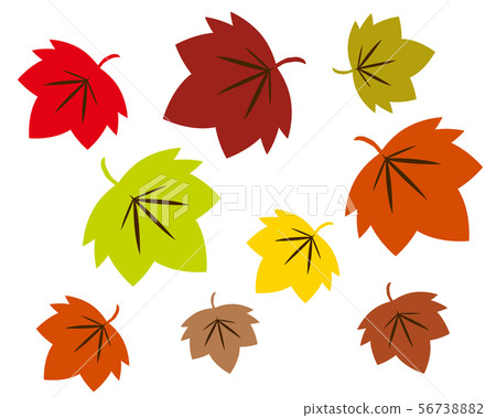 Maple leaf maple fallen leaf maple icon autumn - Stock Illustration ...