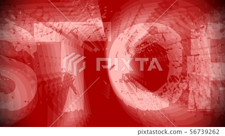 The white letters stop appearing on dirty red background in grunge style 56739262