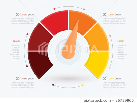 Business meter or business indicator, infographic design template for brochure, web or presentation 56739906