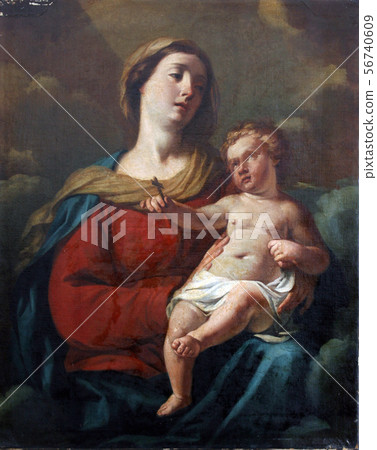 Blessed Virgin Mary with baby Jesus Blessed Virgin Mary with baby Jesus 56740609