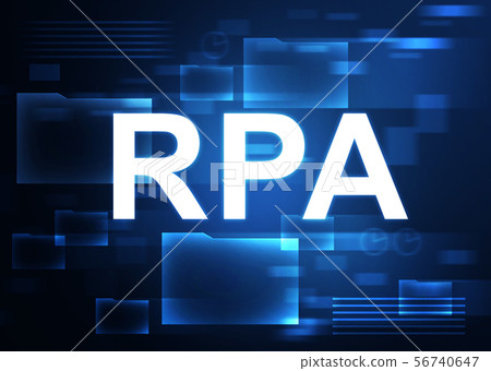 RPA image CG background visual - Stock Illustration [56740647] - PIXTA