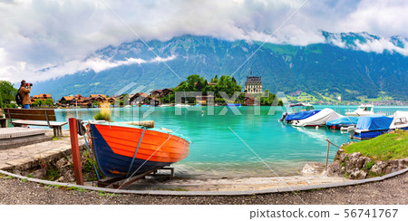 Swiss village Iseltwald, Switzerland Swiss village Iseltwald, Switzerland 56741767