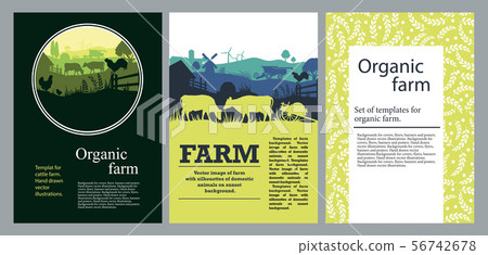 Background for covers, flyers, banners. Rural landscape 56742678