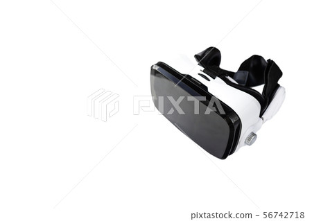 Virtual reality helmet isolated on white background with copy space 56742718