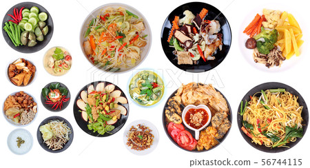 Isolated food for Chinese vegetable food festival Isolated food for Chinese vegetable food festival 56744115