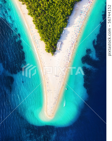 Croatia, Hvar island, Bol, Zlatni Rat 56744152