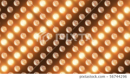 3D rendering of a wall with flashing lights 56744296