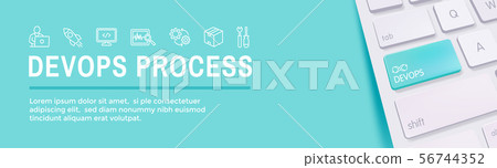 DevOps Icon Set - Dev Ops Web Header Banner 56744352