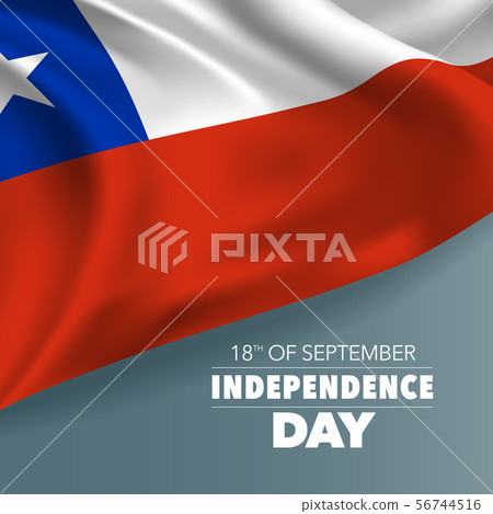 Chile independence day greeting card, banner, Chile independence day greeting card, banner, 56744516
