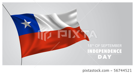 Chile independence day greeting card, banner, 56744521