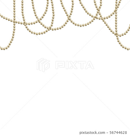 Background with decorative golden beads strings, Background with decorative golden beads strings, 56744628