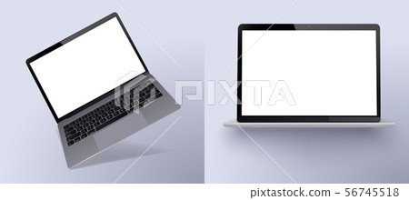 Mock-up of realistic laptop. 3d isometric  laptop 56745518