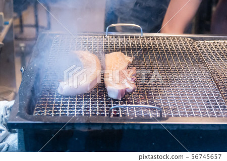 Pork Belly on Charcoal Fire Pork Belly on Charcoal Fire 56745657