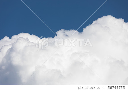 Fluffy cloud edge and blue sky 56745755