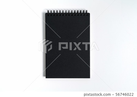 Notebook mock up with clean black blank for design Notebook mock up with clean black blank for design 56746022