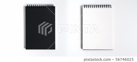 Notebook mock up with clean black blank for design Notebook mock up with clean black blank for design 56746025