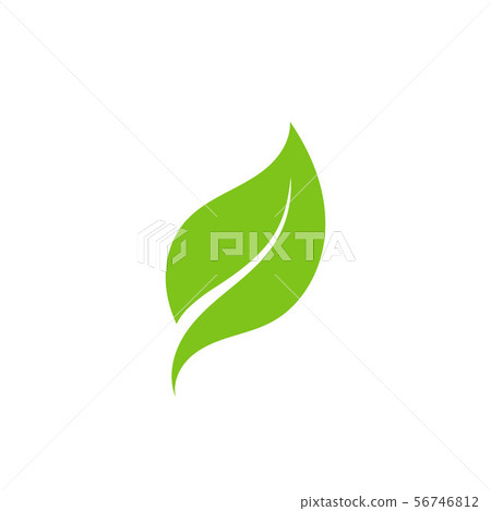 green leaf ecology nature element vector icon - Stock Illustration ...